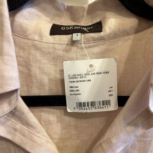 New Eskandar Tank Top. With Tags 100% Italian Linen in Dusty Rose Retail $360